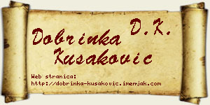 Dobrinka Kušaković vizit kartica